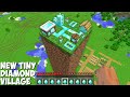 I found SECRET TINY DIAMOND VILLAGE ON LONG DIRT TOWER in Minecraft ! DIAMOND VILLAGE !