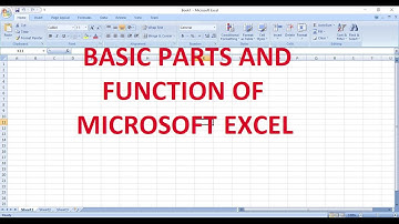 Basic Parts and Function of Microsoft Excel