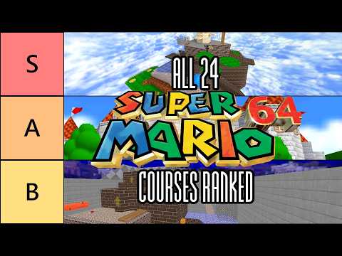Ranking all 24 Super Mario 64 Courses from worst to best | Tier List