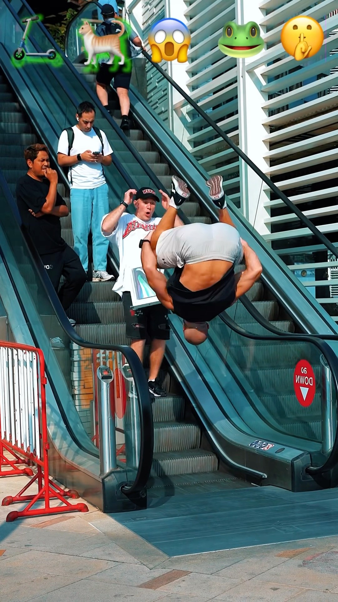 Parkour Pranks and Stunts with Emojis pt.11?#kiryakolesnikov #prank #funny #stunt #parkour #comedy