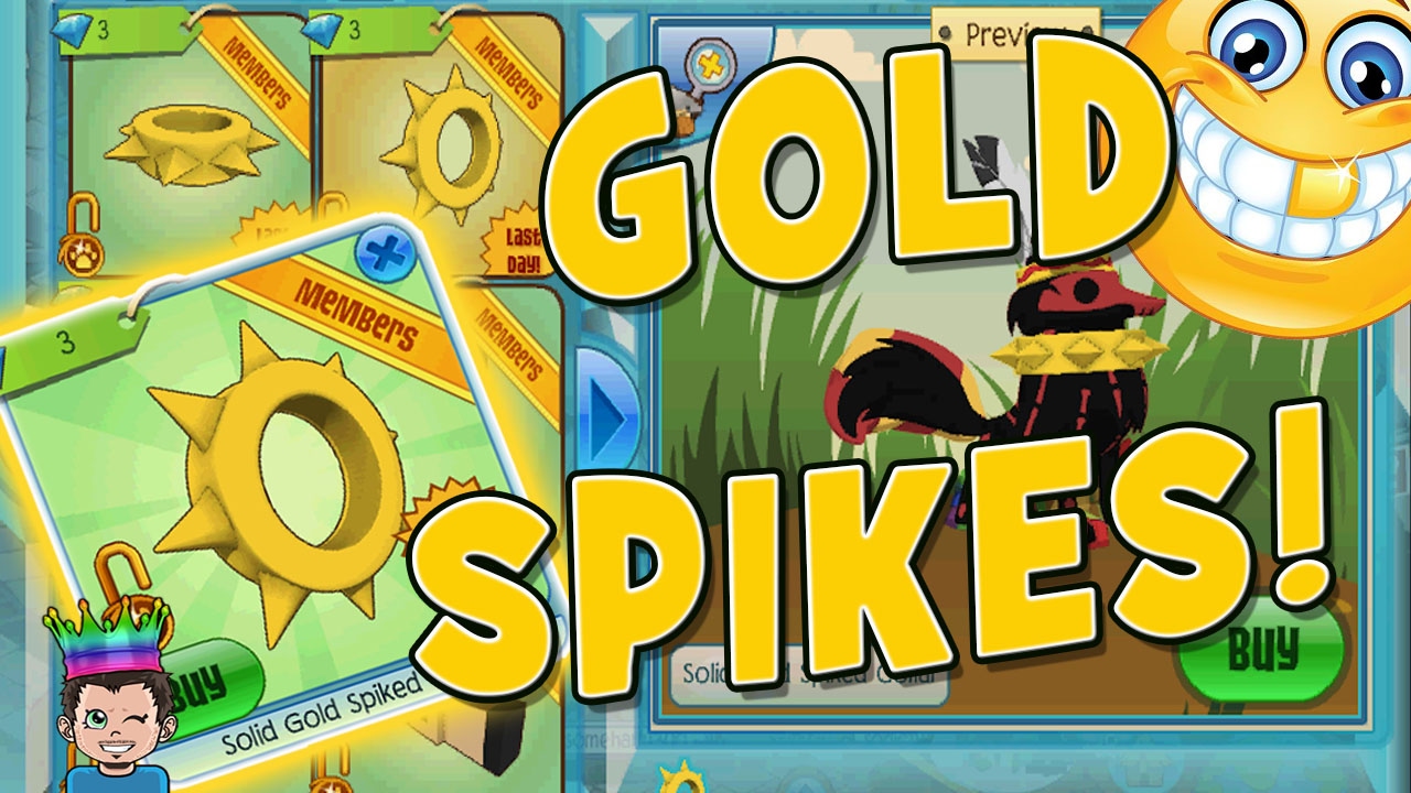 ANIMAL JAM 🤑 SOLID GOLD SPIKES! YouTube