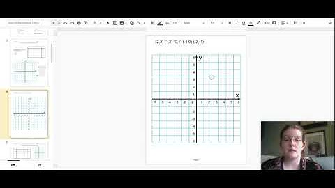 Plotting points using Google Slides.