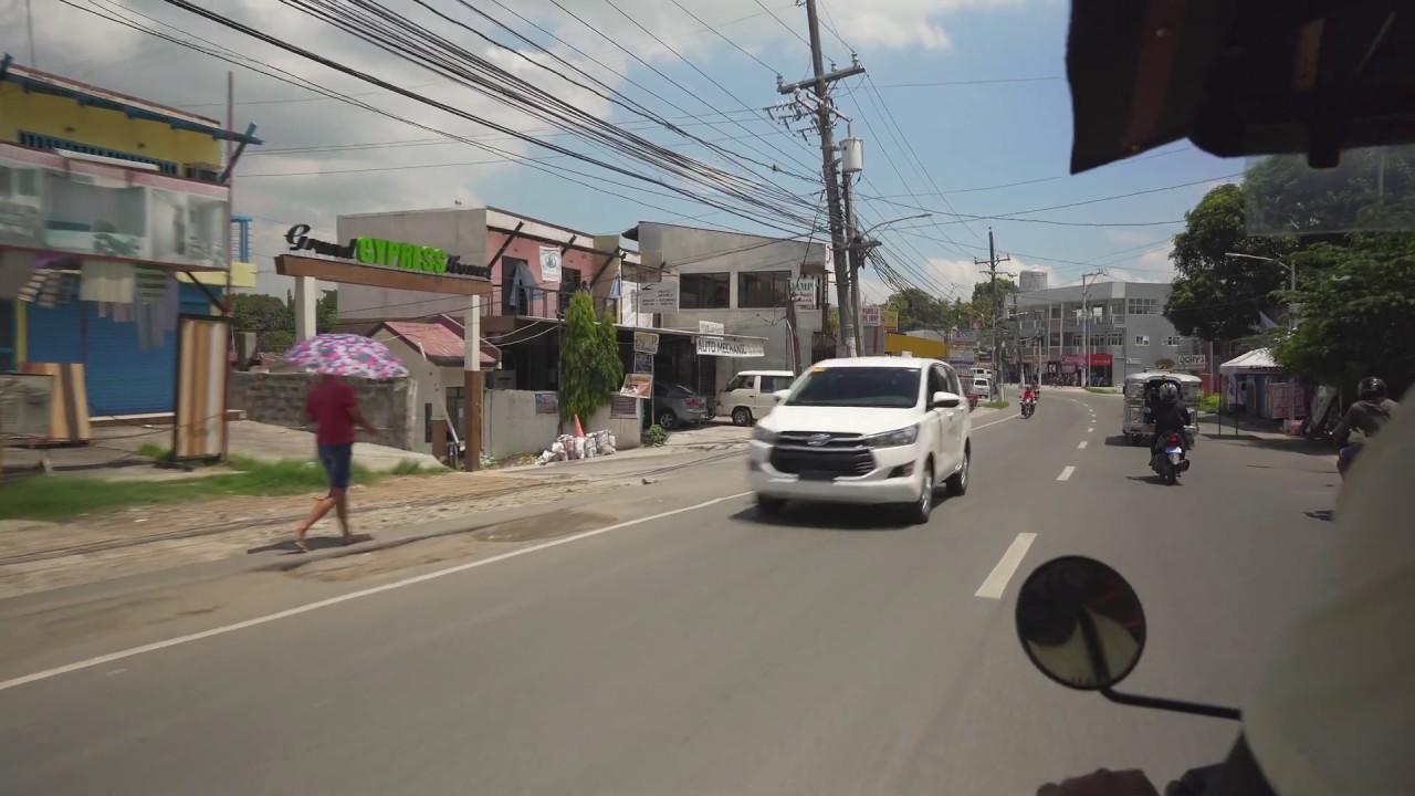 Philippines, Bulacan, tricycle detour ride with traffic congestion from DLC Homes 3 to SM