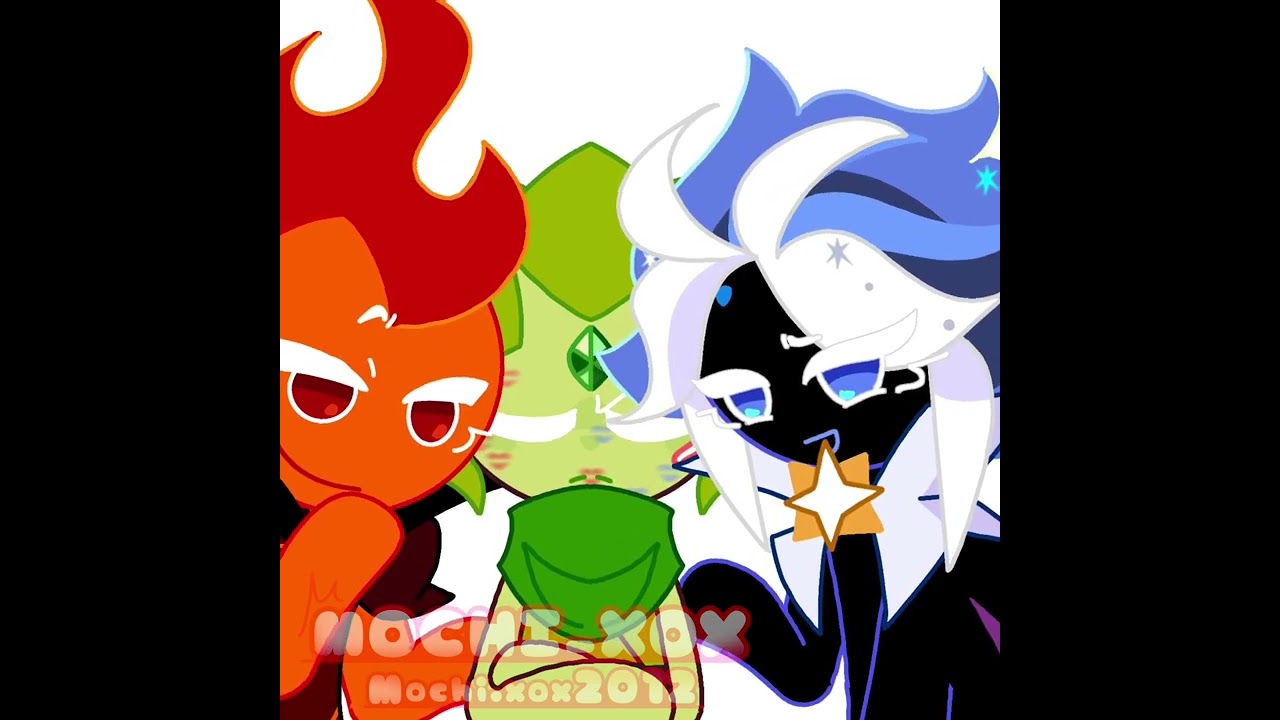 (3 way kiss meme) fire spirit x wind archer x stardust 