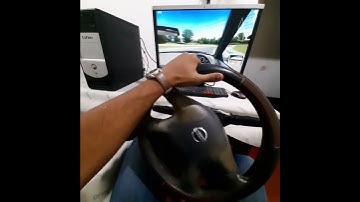 LFS speed gameplay with homemade driving simulator and automatic gearbox.