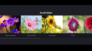 Css Only Scroll Slider Smooth Responsive Scrolling Slider