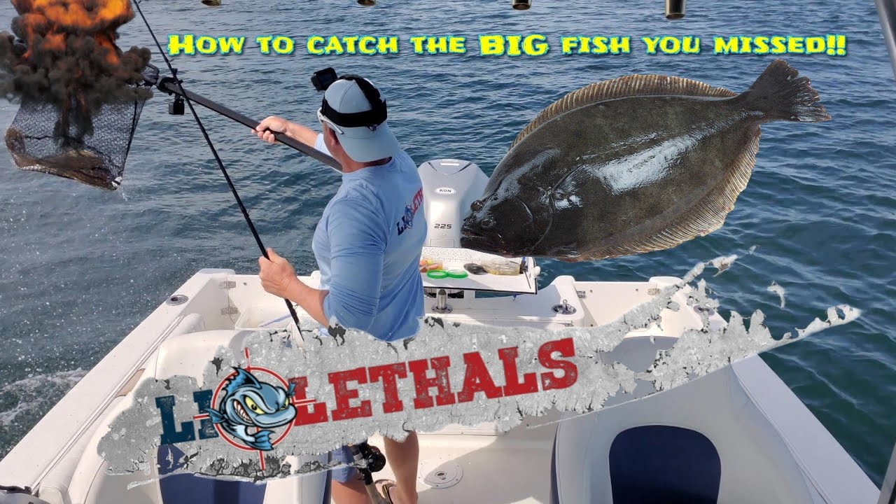 How to catch the BIG fluke (flounder) you missed!! Trolling motor