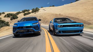 Dodge Challenger Hellcat Redeye Widebody vs. Lamborghini Urus-2019 BDC Hot Lap Matchup