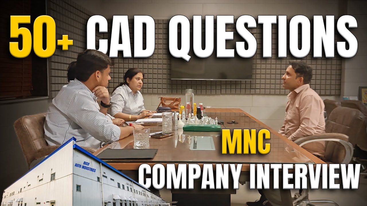 CAD Interview by MNC Company - Diploma & BTech Mechanical Interviews for Design Role | RVM CAD
