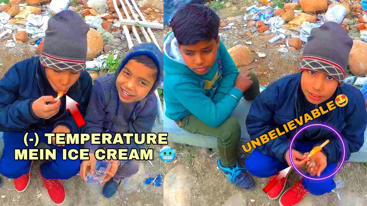Temperature Mein Ice Cream Khana Wala Hari Om 🥶 YouTube