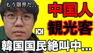日本旅行を自粛した中国観光客が日本でやっていた迷惑を韓国でもそのまま同じく?!!NEWSで見た光景が僕の目の前で?!!毎日トラブルの連続で韓国国民が絶叫中
