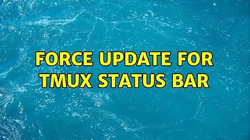Force update for tmux status bar (2 Solutions!!)