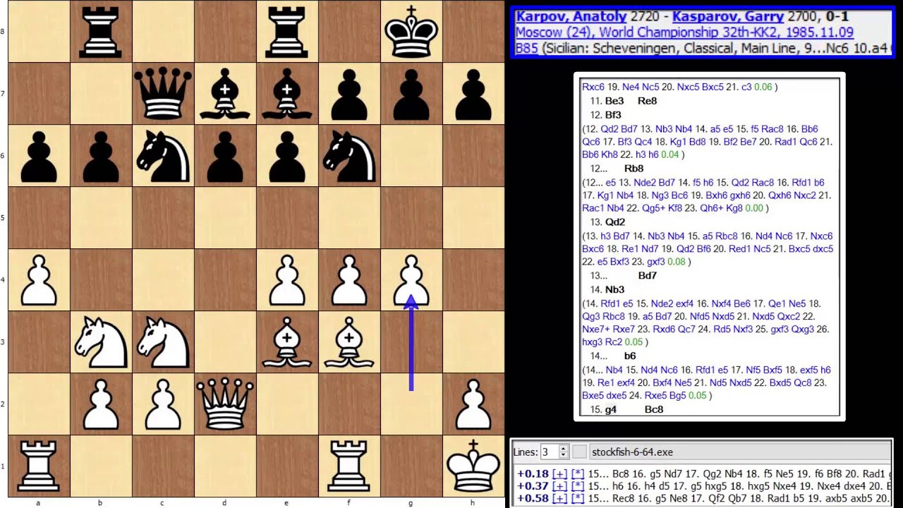 Kasparov vs Karpov 1985 , best game ever ? 