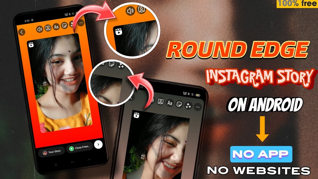 How To Make Round Edge Instagram Story