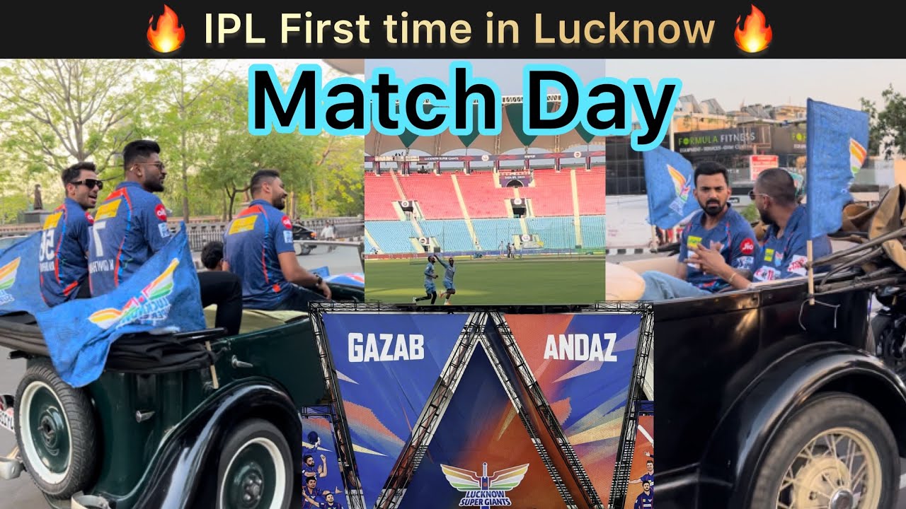 IPL in Lucknow Match Day ka Mahol in Lucknow LSG vs DC IPL First