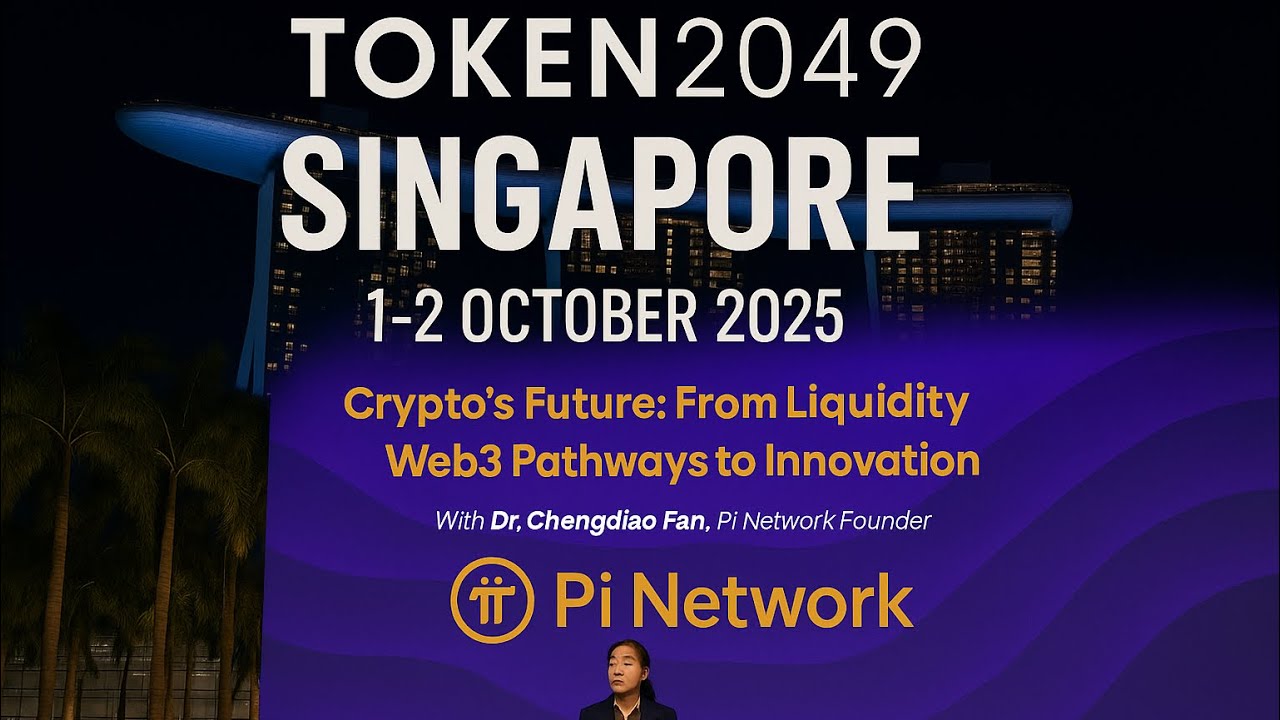 Pi Network co Founder Dr.Fan Speech Token 2049 Singapore|pi network new update|latest news|best coin