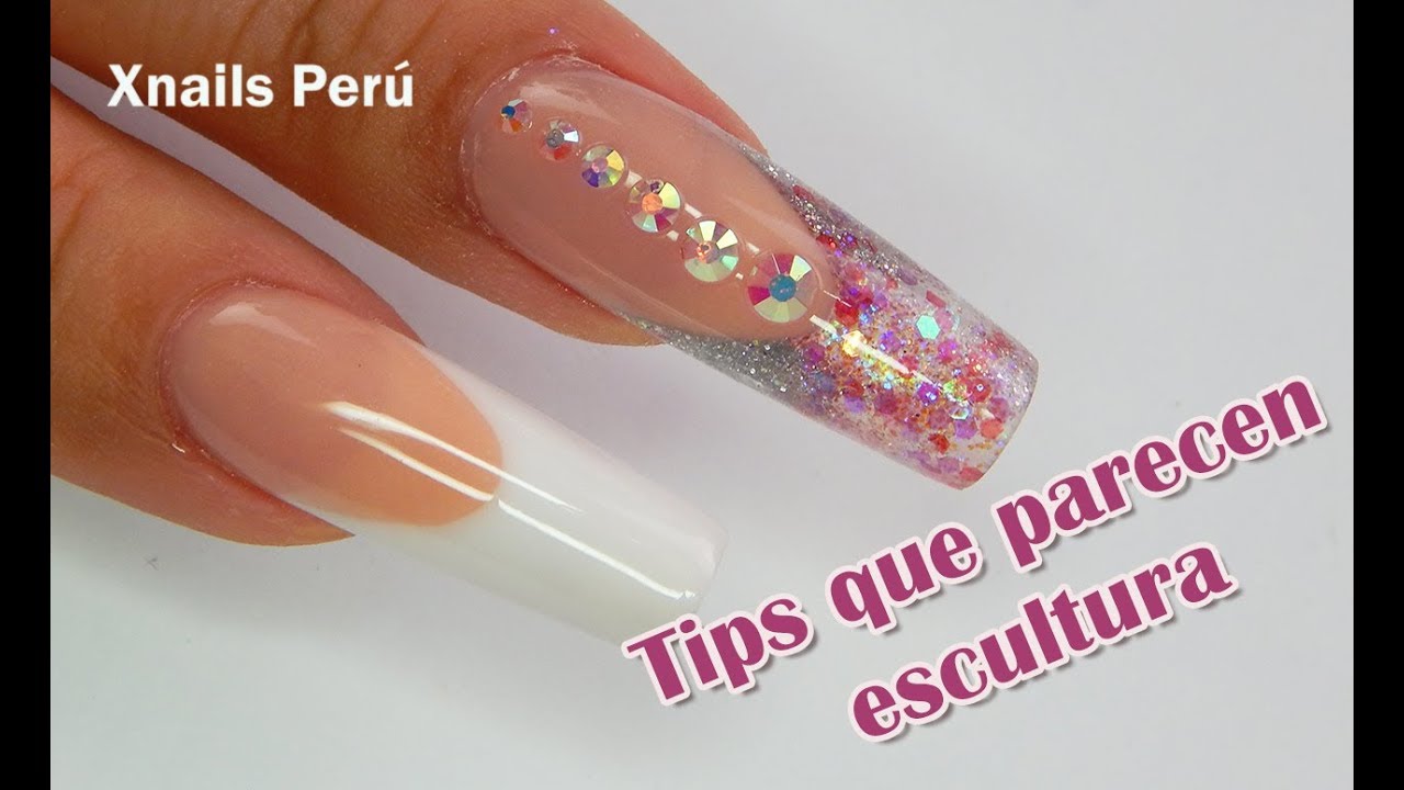 Uñas con tips que parecen Esculpidas !! / Xnails Peru - thptnganamst.edu.vn