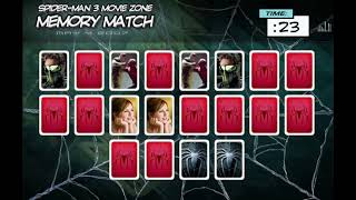 Old Nick Games - Spider-Man 3 Movie Zone: Memory Match screenshot 1