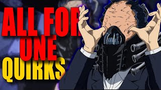 ALL FOR ONE All Quirks Explained