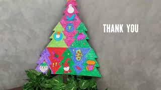 Tessellation Christmas Tree Paper Craft ,Workshop Collaborative Art