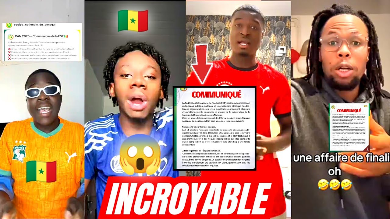 😱🚨Le Sénégal déjà Tri*ché avant la Finale ? : les REACT!ONS