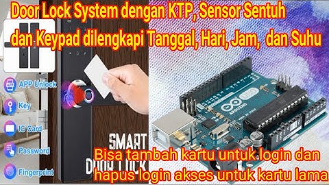 Door Lock System dengan KTP, Sensor Sentuh dan Keypad