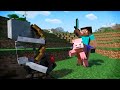 MineCraft building a village.