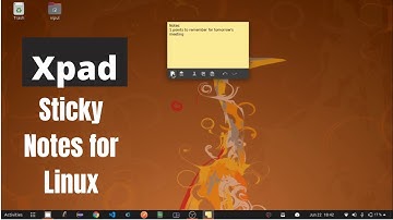 Xpad(Sticky Notes) - Installing Sticky Notes App On Ubuntu Linux 20.04 LTS |  Sticky Notes(2020)