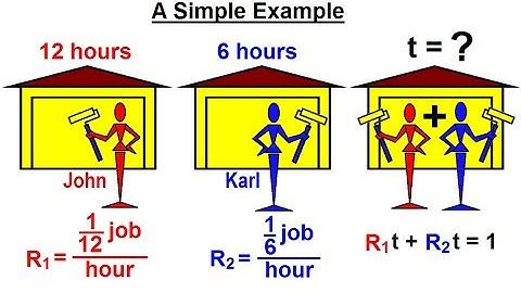 Algebra Ch. 16: Solving Rate Problems (3 of 11) A Simple Example