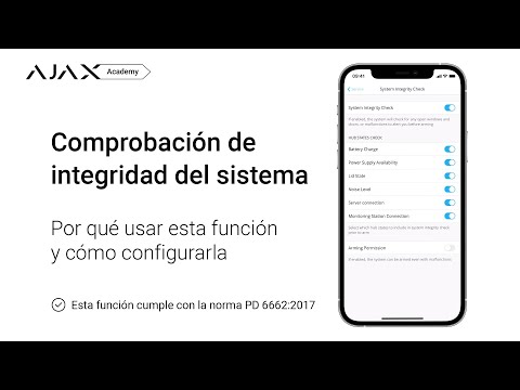 Cómo configurar la comprobación de integridad en el sistema de seguridad Ajax