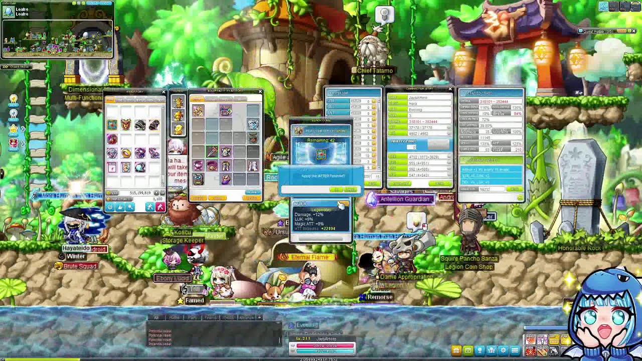 Maplestory [GMS Reboot] Hero's Journey Episode 1 Cube Sale gains