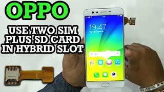 Oppo Use Dual Sim Sd Card in Hybrid Slot | Sim Tool to Use Both Sim Sd Card