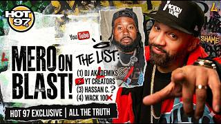 Famous DJ Mero of HOT 97 GOES OFF on DJ Akademiks and Shames Youtube Creators Net Worth