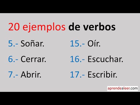 Video: ¿Las palabras de acción son verbos?