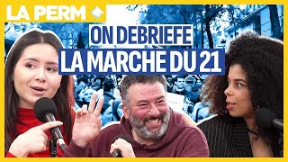 RECAP DE LA MARCHE DU 21 et RENCONTRE AVEC CINÉ PALESTINE (La Perm)