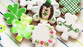 Happy St.Patrick&#39;s Day☘️ Satisfying Cookie Decorating with royal icing