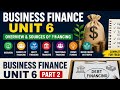 Business Finance Unit 6 Part 2 | Debt Financing, Trade Credit & Lease Financing