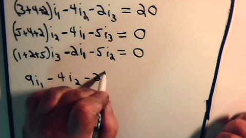 Electrical Circuits Video #17: Mesh Current Analysis Format Approach Example #3 Part A