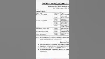 2nd SEMESTER SPECIAL EXAM NOTICE | YEAR BACK STUDENTS | BEU #beu #exam