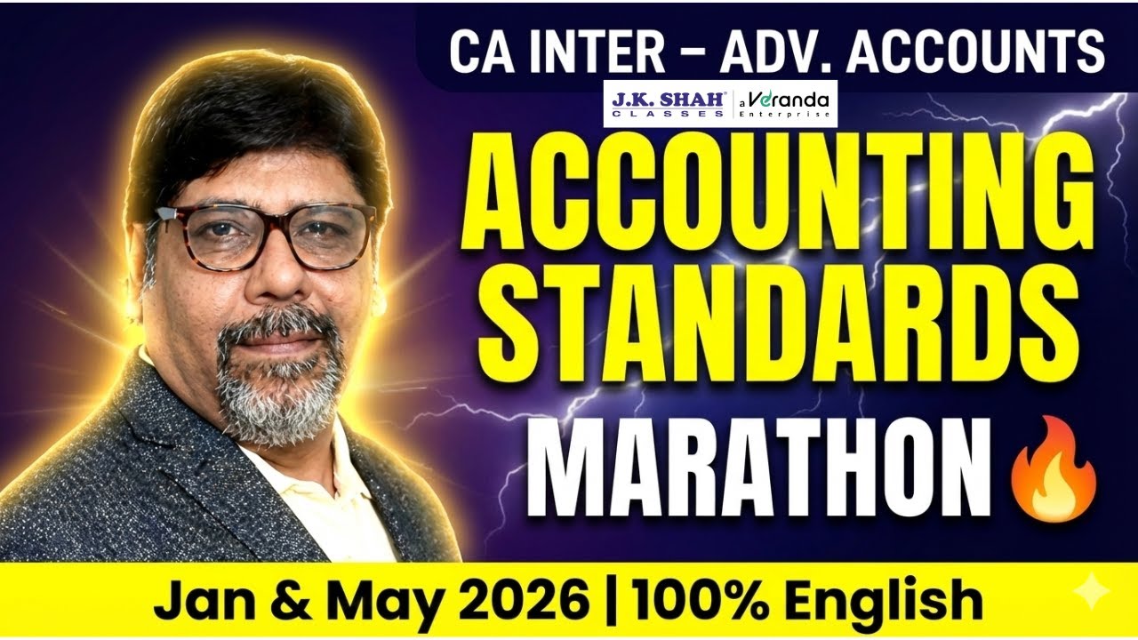CA Inter Advanced Accounting Marathon Lecture 1 Accounting Standards ...