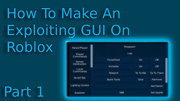 How To Make An Exploiting GUI In Roblox *SUPER EASY* Part 1