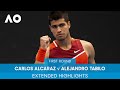 Carlos alcaraz v alejandro tabilo extended highlights 1r  australian open 2022