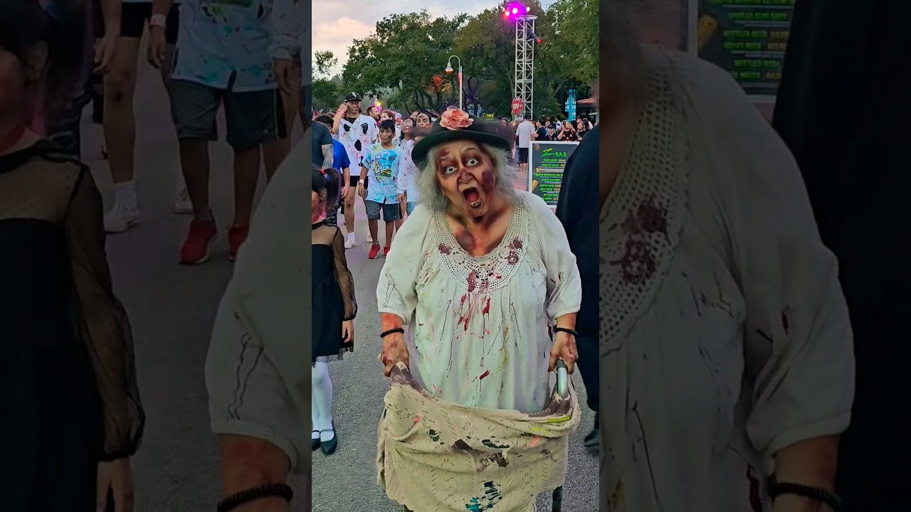 We left Grandma at SeaWorld with the Zombies 🤣 #zombiesurvival #shorts