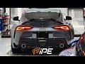 GREY HOWLING TOYOTA SUPRA A90 IPE EXHAUST SYSTEM MALAYSIA | AMAZING VALVED CATBACK SYSTEM SETUP