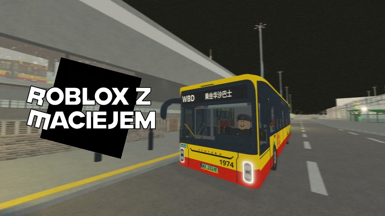 Roblox z Maciejem #173 - Warsaw Bus Driving: Yutong U12, Mercedes Conecto G i ważna wiadomość