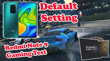 TEST NEED FOR SPEED NO LIMITS ON REDMI NOTE 9 (MEDIATEK HELIO G85)