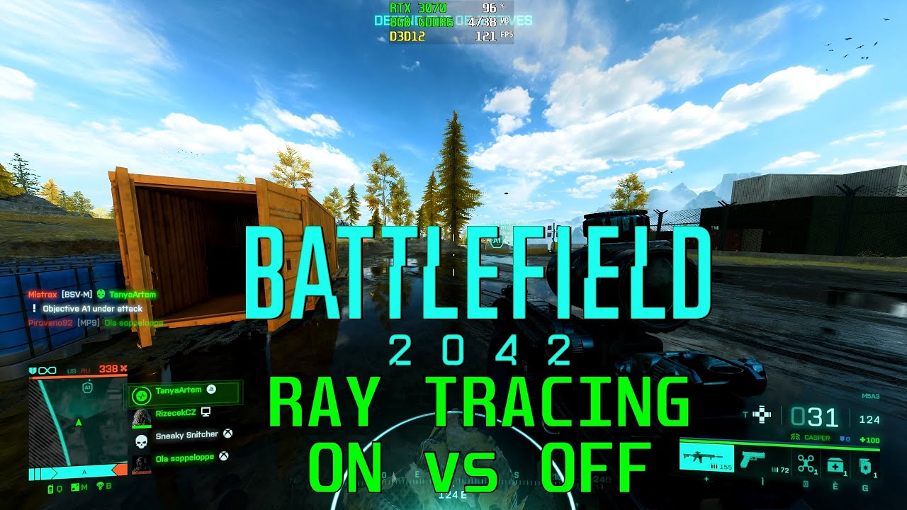 BATTLEFIELD 2042: RAY TRACING ON vs OFF [ QUALITY, FPS IMPACT ] - YouTube