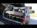 BUDGET Truck Camper Bed Platform with Storage -- Easy to Build and Remove