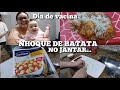 PREPARANDO UM JANTAR DELICIOSO - NHOQUE DE BATATA À BOLONHESA - FICOU INCRÍVEL... DIA DE VACINA