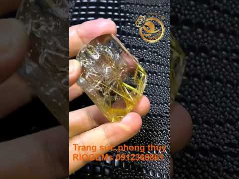 Mặt dây Thiên Thủ Thiên Nhãn THẠCH ANH Tóc Vàng 84,5g
